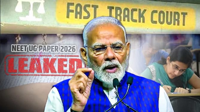ਫਾਸਟ ਟਰੈਕ ਅਦਾਲਤ 'ਚ ਹੋਵੇਗੀ ਪੇਪਰ ਲੀਕ ਦੀ ਸੁਣਵਾਈ , PM ਮੋਦੀ ਦਾ ਵੱਡਾ ਫ਼ੈਸਲਾ