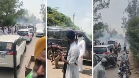 ਅੰਬਾਲਾ 'ਚ NH-44 ਬਣਿਆ ਅਖਾੜਾ, ਪੁਲਿਸ 'ਤੇ ਪਥਰਾਅ, DSP ਸਮੇਤ 7 ਜਵਾਨ ਜ਼ਖ਼ਮੀ