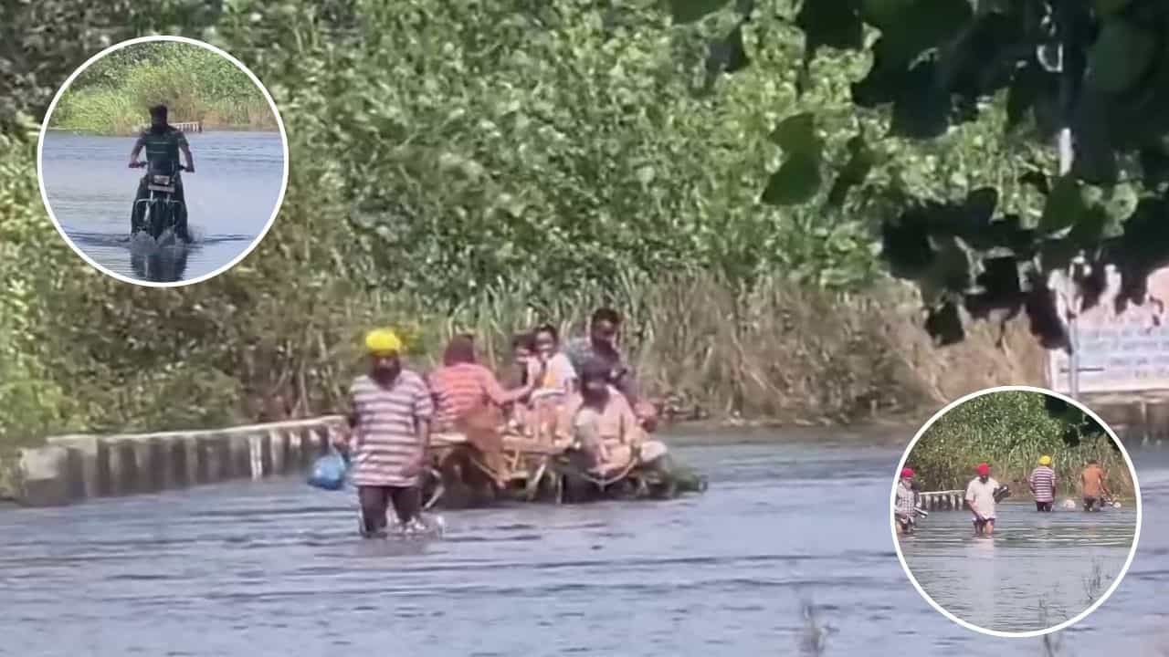 ਗੁਰਦਾਸਪੁਰ ਦੇ ਪਿੰਡ ਚੌਂਤਰਾ ਨੋਮਨੀ ਨਾਲੇ ਦਾ ਪੁਲ ਹੋਇਆ ਨੀਵਾਂ, ਲੋਕ ਪ੍ਰੇਸ਼ਾਨ; ਬੱਚਿਆਂ ਦਾ ਸਕੂਲ ਕਾਲਜ ਜਾਣਾ ਹੋਇਆ ਬੰਦ