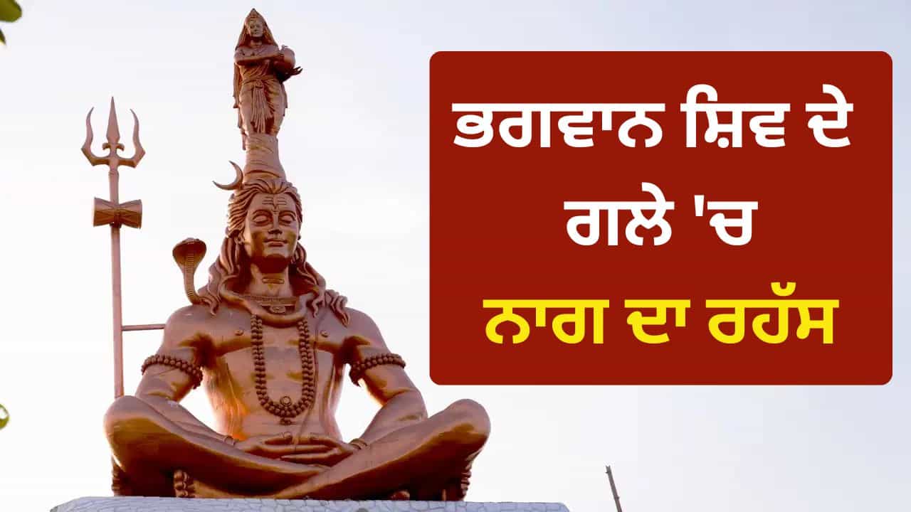 Lord Shiva Snake Secret: ਭਗਵਾਨ ਸ਼ਿਵ ਦੇ ਗਲੇ ਚ ਕਿਉਂ ਰਹਿੰਦੇ ਹਨ ਨਾਗ? ਇਸ ਦੇ ਪਿੱਛੇ ਛੁਪਿਆ ਹੈ ਵੱਡਾ ਰਹੱਸ Lord Shiva Snake Secret: ਭਗਵਾਨ ਸ਼ਿਵ ਦੇ ਗਲੇ ਚ ਕਿਉਂ ਰਹਿੰਦੇ ਹਨ ਨਾਗ? ਇਸ ਦੇ ਪਿੱਛੇ ਛੁਪਿਆ ਹੈ ਵੱਡਾ ਰਹੱਸ