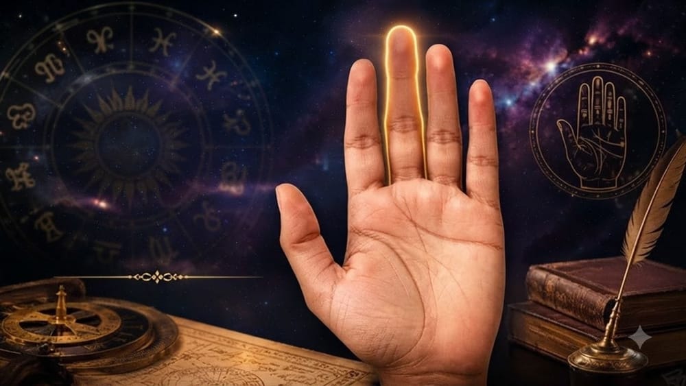 ਸਾਮੁਦਰਿਕ ਸ਼ਾਸਤਰ ਕਹਿੰਦਾ ਹੈ ਕਿ ਸਾਡੇ ਹੱਥ ਦੀਆਂ ਉਂਗਲਾਂ ਦੀ ਲੰਬਾਈ, ਸ਼ਕਲ ਅਤੇ ਦਿੱਖ ਸਾਡੇ ਸੁਭਾਅ ਬਾਰੇ ਦੱਸਦੀ ਹੈ। ਇਨ੍ਹਾਂ ਵਿੱਚੋਂ ਸਭ ਤੋਂ ਖਾਸ ਵਿਚਕਾਰਲੀ ਉਂਗਲੀ ਹੈ। ਇਸ ਨੂੰ ਵਿਅਕਤੀ ਦੀ ਮਹੱਤਵਾਕਾਂਖਾ, ਜ਼ਿੰਮੇਵਾਰੀ ਲੈਣ ਦੀ ਯੋਗਤਾ ਅਤੇ ਗੰਭੀਰਤਾ ਦਾ ਪ੍ਰਤੀਕ ਮੰਨਿਆ ਜਾਂਦਾ ਹੈ।