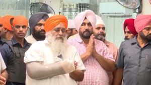 ਤਖ਼ਤ ਸ੍ਰੀ ਦਮਦਮਾ ਸਾਹਿਬ ਨਤਮਸਤਕ ਹੋਏ ਸੁਖਬੀਰ ਬਾਦਲ, ਬੋਲੇ- ਸ਼ੁਕਰਾਨਾ ਕਰਨ ਆਏ ਹਾਂ