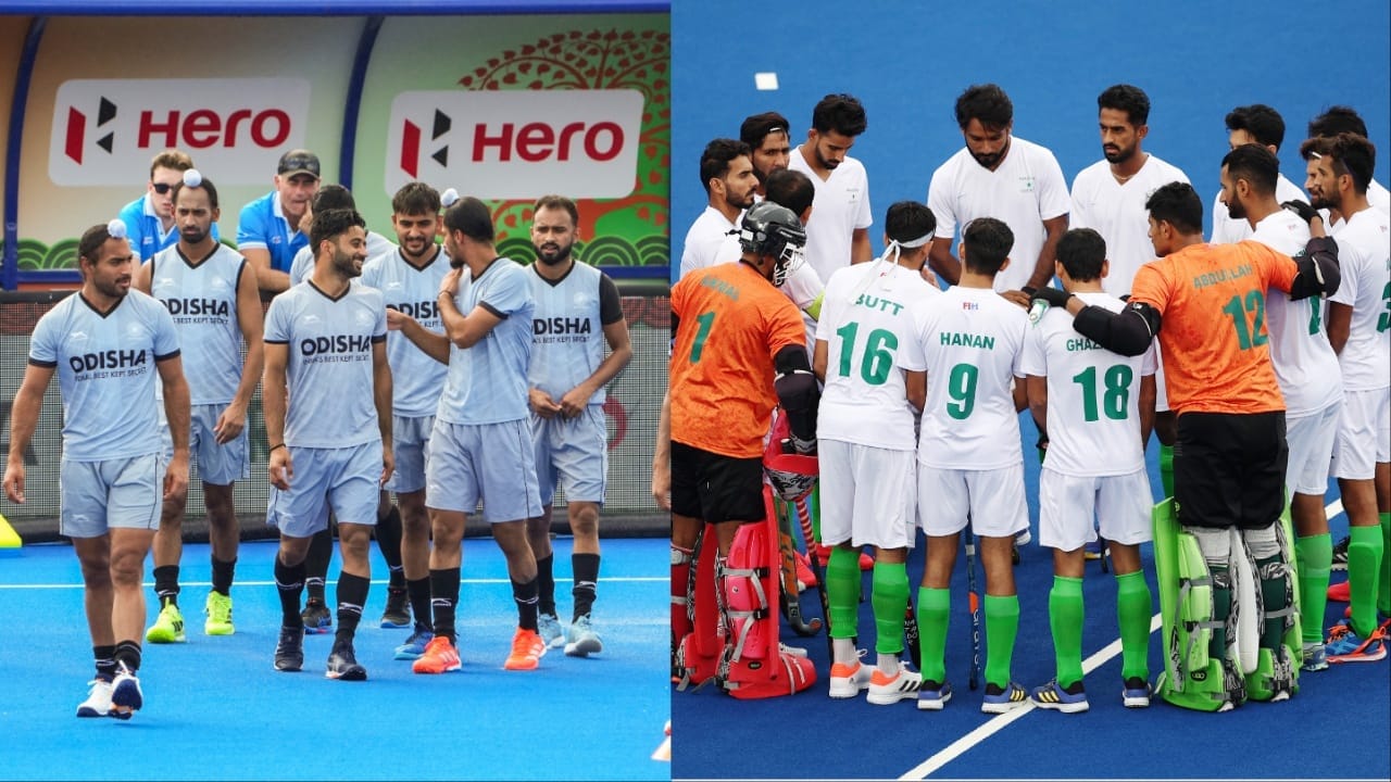 ਪੁਰਸ਼ ਹਾਕੀ ਵਰਲਡ ਕੱਪ 2026 ਵਿੱਚ ਭਾਰਤ ਦਾ ਮੁਕਾਬਲਾ ਆਪਣੇ ਚਿਰ-ਪ੍ਰਤੀਦੰਦੀ ਪਾਕਿਸਤਾਨ ਨਾਲ ਹੈ। ਇਹ ਮੁਕਾਬਲਾ 19 ਅਗਸਤ ਯਾਨੀ ਬੁੱਧਵਾਰ ਸ਼ਾਮ 6:30 ਵਜੇ ਖੇਡਿਆ ਜਾਵੇਗਾ। ਭਾਰਤ-ਪਾਕਿਸਤਾਨ ਦੇ ਇਸ ਮੁਕਾਬਲੇ ਤੋਂ ਪਹਿਲਾਂ ਇਹ ਜਾਣਨਾ ਵੀ ਜ਼ਰੂਰੀ ਹੈ ਕਿ ਦੋਵੇਂ ਟੀਮਾਂ ਦੇ ਖਿਡਾਰੀਆਂ ਨੂੰ ਕਿੰਨੀ ਤਨਖਾਹ ਮਿਲਦੀ ਹੈ ਅਤੇ ਇਸ ਵਿੱਚ ਕਿੰਨਾ ਅੰਤਰ ਹੈ। (Photo: PTI/Getty)