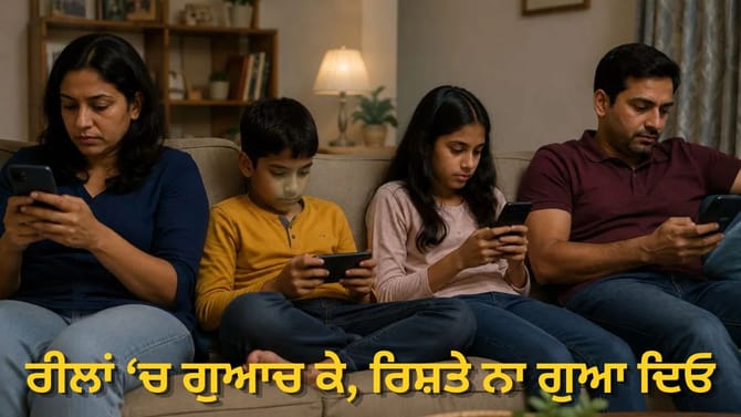 Reels Addiction: ਨਾ ਗੱਲਬਾਤ, ਨਾ ਇਮੋਸ਼ਨ, ਇੱਕੋ ਘਰ 'ਚ ਸਭ ਅਜਨਬੀ...