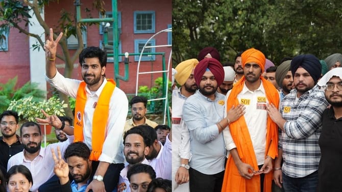 ਚੋਣਾਂ ਤੋਂ ਪਹਿਲਾਂ ਸਿਆਸੀ ਸੰਕੇਤ! ABVP ਦੀ ਜਿੱਤ 'ਚ SOI ਦਾ ਮਹੱਤਵਪੂਰਨ ਸਹਿਯੋਗ