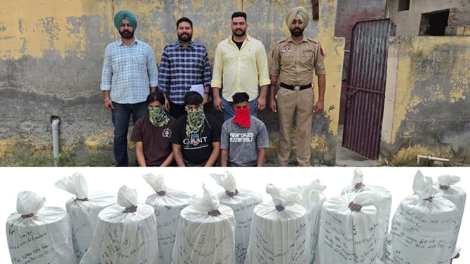 ਮੋਗਾ: CIA ਦਾ ਵੱਡਾ ਐਕਸ਼ਨ, 12 ਕਿੱਲੋ ਹੈਰੋਇਨ ਸਮੇਤ 3 ਕਾਬੂ; ਕਾਰ ਵੀ ਕੀਤੀ ਜ਼ਬਤ