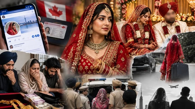 ਕੈਨੇਡਾ PR ਦੇ ਨਾਂ 'ਤੇ ਲੁਟੇਰੀ ਦੁਲਹਨ ਲੱਖਾਂ ਦੇ ਗਹਿਣੇ ਤੇ ਨਕਦੀ ਲੈ ਫ਼ਰਾਰ