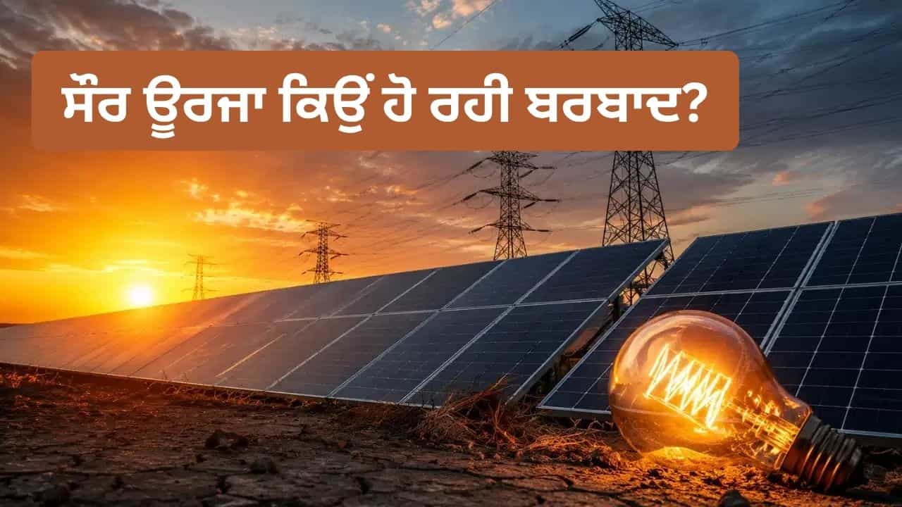 ਗ੍ਰਿਡ ਦੀ ਨਾਕਾਮੀ ਜਾਂ ਸਟੋਰੇਜ ਦੀ ਕਮੀ ਦੇਸ਼ ਚ ਵੱਡੇ ਪੱਧਰ ਤੇ ਸੌਰ ਊਰਜਾ ਕਿਉਂ ਹੋ ਰਹੀ ਬਰਬਾਦ?