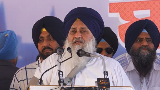 ਸੁਖਬੀਰ ਬਾਦਲ ਵੱਲੋਂ 1 ਲੱਖ ₹ ਸ਼ਗਨ ਸਕੀਮ ਦਾ ਵਾਅਦਾ, ਪੰਜਾਬ ਬਚਾਓ ਰੈਲੀ 'ਚ ਐਲਾਨ