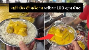 ਕੜੀ-ਚੌਲ 'ਚ ਵੈਂਡਰ ਨੇ ਪਾਇਆ ਇੰਨਾ ਮੱਖਣ, Viral Video ਦੇਖ ਹੈਰਾਨ ਹੋਏ ਲੋਕ