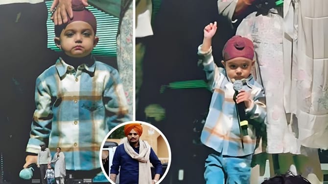 ਛੋਟੇ ਸਿੱਧੂ ਨੇ ਸਟੇਜ 'ਤੇ ਦਿਖਾਇਆ SWAG...ਪੱਟ 'ਤੇ ਮਾਰੀ ਥਾਪੀ, ਦੇਖੋ VIDEO