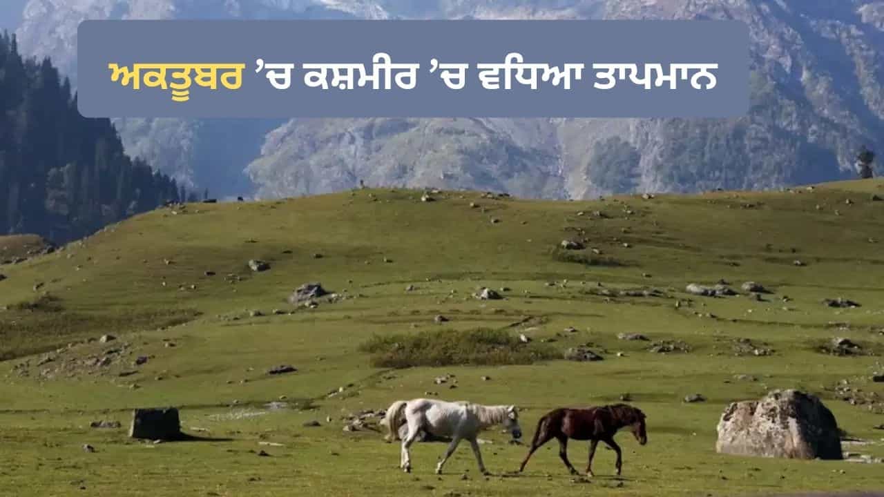 ਅਕਤੂਬਰ ਵਿੱਚ ਕਸ਼ਮੀਰ ਬੇਹਾਲ! ਸ੍ਰੀਨਗਰ ਸਮੇਤ ਕਈ ਇਲਾਕਿਆਂ ਵਿੱਚ ਟੁੱਟਿਆ ਗਰਮੀ ਦਾ ਰਿਕਾਰਡ