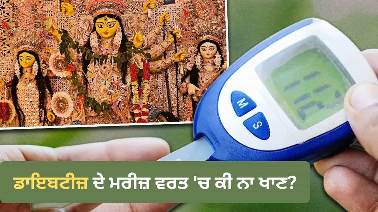 ਵਰਤ ਰੱਖਣ ਨਾਲ ਵੀ ਵਧ ਸਕਦੀ ਹੈ ਬਲੱਡ ਸ਼ੂਗਰ! ਡਾਇਬਟੀਜ਼ ਦੇ ਮਰੀਜ਼ ਨਰਾਤਿਆਂ ਦੌਰਾਨ ਕੀ ਨਾ ਖਾਣ? ਡਾਕਟਰ ਤੋਂ ਜਾਣੋ ਵਰਤ ਰੱਖਣ ਨਾਲ ਵੀ ਵਧ ਸਕਦੀ ਹੈ ਬਲੱਡ ਸ਼ੂਗਰ! ਡਾਇਬਟੀਜ਼ ਦੇ ਮਰੀਜ਼ ਨਰਾਤਿਆਂ ਦੌਰਾਨ ਕੀ ਨਾ ਖਾਣ? ਡਾਕਟਰ ਤੋਂ ਜਾਣੋ