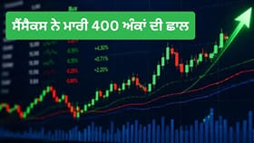 ਸੈਂਸੈਕਸ 400 ਅੰਕ ਚੜ੍ਹਿਆ, ਲਗਾਤਾਰ ਗਿਰਾਵਟ ਤੋਂ ਬਾਅਦ ਸੰਭਲਿਆ ਸ਼ੇਅਰ ਬਾਜ਼ਾਰ