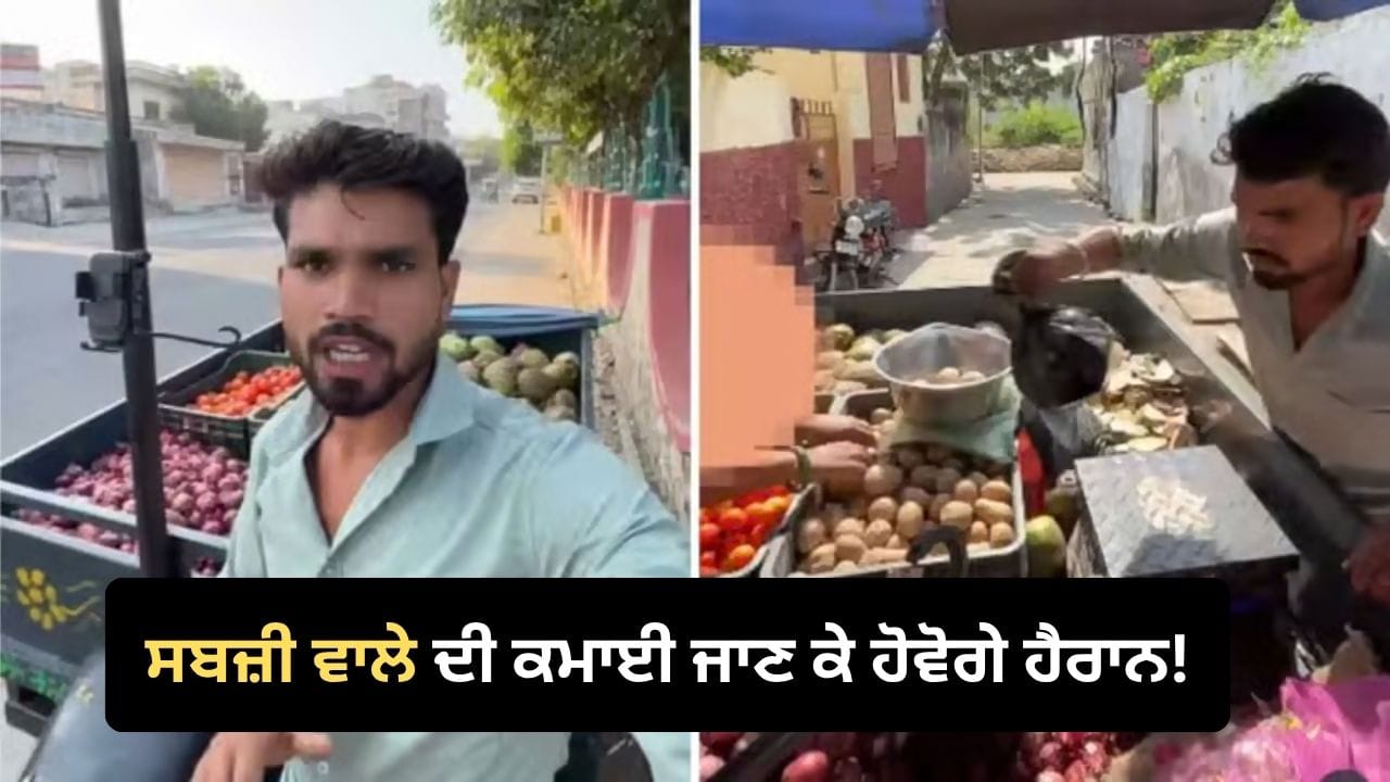 ਸਬਜ਼ੀ ਦੀ ਰੇਹੜੀ ਤੋਂ ਕਿੰਨੀ ਹੁੰਦੀ ਹੈ ਕਮਾਈ? ਵਾਇਰਲ ਵੀਡੀਓ ‘ਚ ਦੁਕਾਨਦਾਰ ਨੇ ਬਿਨਾਂ ਕੁਝ ਲੁਕਾਏ ਦੱਸਿਆ ਪੂਰਾ ਹਿਸਾਬ