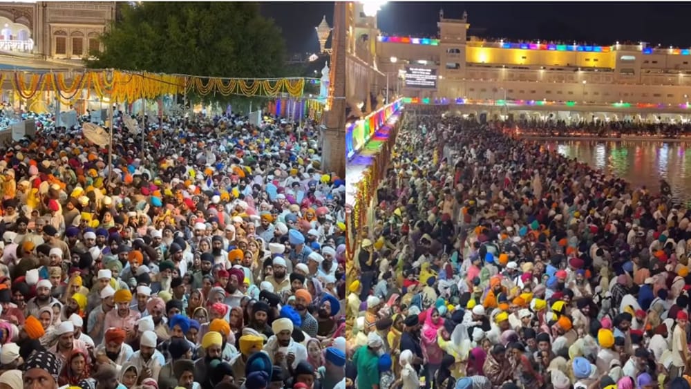 ਸ੍ਰੀ ਗੁਰੂ ਰਾਮਦਾਸ ਜੀ ਦੇ ਪ੍ਰਕਾਸ਼ ਪੁਰਬ ਮੌਕੇ ਸ੍ਰੀ ਹਰਿਮੰਦਰ ਸਾਹਿਬ ਵਿਖੇ ਮੱਥਾ ਟੇਕਣ ਲਈ ਸੰਗਤਾਂ ਵਿੱਚ ਭਾਰੀ ਉਤਸ਼ਾਹ ਦੇਖਣ ਨੂੰ ਮਿਲਿਆ। ਸ਼ਰਧਾਲੂਆਂ ਨੇ ਕਈ ਘੰਟੇ ਕਤਾਰਾਂ ਵਿੱਚ ਖੜ੍ਹੇ ਰਹਿ ਕੇ ਗੁਰੂ ਘਰ ਦੇ ਦਰਸ਼ਨ ਕੀਤੇ।